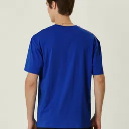 MISCHIEF MONKEY Men Graphic Printed Round Neck Cotton Oversized T-Shirt image 5