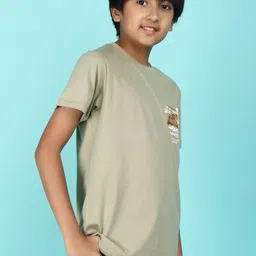 V-Mart Boys Round Neck Short Sleeves Printed Cotton T-shirt image 5
