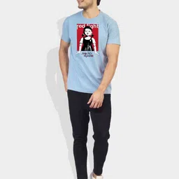 Greylongg Men Graphic Printed Round Neck Cotton T-shirt image 3