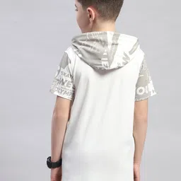 Monte Carlo Boys Typography Printed Hooded T-shirt image 2