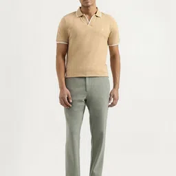 United Colors of Benetton Men Solid Polo Collar Cotton T-shirt image 2