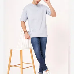 ZU Drop-Shoulder Sleeves Oversized Cotton T-shirt image 5