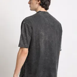THE BEAR HOUSE Round Neck Cotton Oversized T-shirt image 5