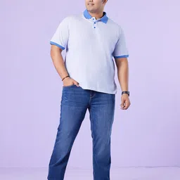 Big Hello - The Plus Life Hangout Self Design Polo Collar Cotton T-shirt image 2