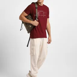 NOBERO Men Typography Printed T-shirt image 5