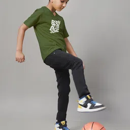 Friskers Boys Typography Printed V-Neck Pure Cotton Bio-Wash T-shirt image 3