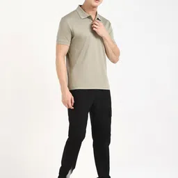Calvin Klein Jeans Men Solid Polo Collar Cotton T-shirt image 4