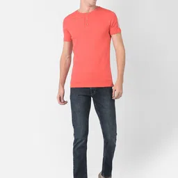 Numero Uno Slim Fit Henley Neck Short Sleeves Cotton T-shirt image 2