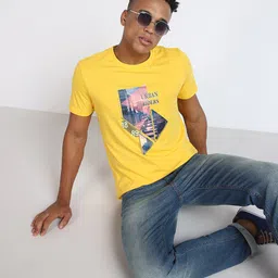 Lee  Graphic Printed Round Neck Cotton Casual T-Shirt-picture-51