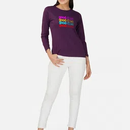 CHOZI Pack Of 2 Typography Printed Cotton T-shirt image 4