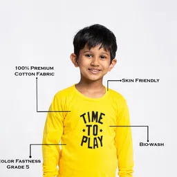 Friskers Boys Typography Printed Bio Wash Pure Cotton T-shirt image 2