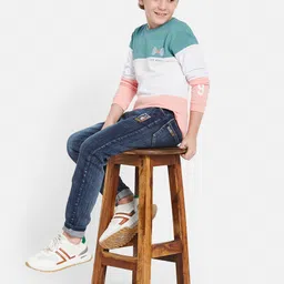 Octave Boys Colourblocked Cotton T-Shirt image 3
