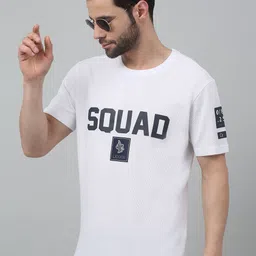 Cantabil Typography Printed Round Neck Short Sleeves Cotton T-shirt image 4