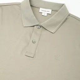 Calvin Klein Jeans Men Solid Polo Collar Cotton T-shirt image 3