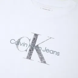 Calvin Klein Jeans Men Typography Printed Round Neck Cotton Relaxed Fit T-shirt image 2