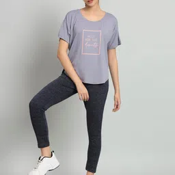 MKH Typography Printed Relaxed Fit Dri-Fit T-shirt image 3