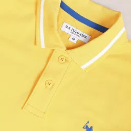 U.S. Polo Assn. Polo Collar Slim Fit Pure Cotton T-shirt image 2