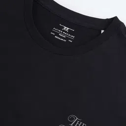 Flying Machine Typography Printed Round Neck Pure Cotton T-shirt image 4