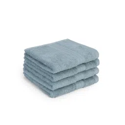 Feather & Spun Blue Organic Cotton - Face Towel (Pack of 4) (M) image 2