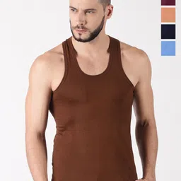 Dollar Pack Of 5 Cotton Sleeveless Innerwear Vests MLHVE-01-PO5-ASST2-picture-24