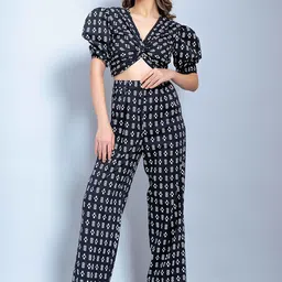 GARDEN PARTY Ikat Printed Top With Trouser Co-Ords-picture-22