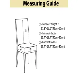 House of Quirk Black Stretch Removable Washable Short Dining Chair Covers (Pack of 2) image 3