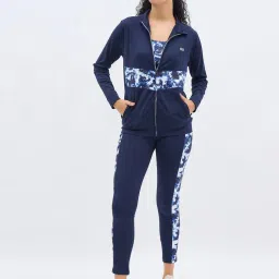Clovia High Rise Active Tights and Comfort Fit Active Jacket-picture-19