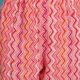 TAG 7 Floral Printed Notch Neck Pure Cotton Tunic With Trousers image 5