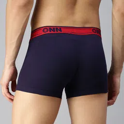 ONN Pack Of 3 Assorted Cotton Mid-Rise Trunks ONN_354_AST3_3PC image 5