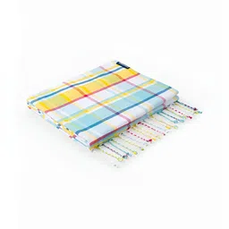 Liveology Blue & Yellow Striped Bamboo 200 GSM Bath Towel-picture-18