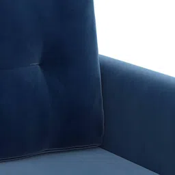 simplywud by urban ladder Winston 1 Seater Fabric Sofa (Marine Blue) image 4