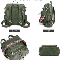 craftify Backpack for women | Women's Fashion Backpack Purses Multipurpose Design Handbags and Shoulder Bag with sling belt | Handbag | College | Girls | Office | Printed | Gifts | women backpack bags image 5