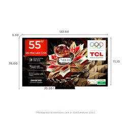 TCL C72K 139 cm (55 inch) 4k Ultra HD Google TV with Precise Dimming Technology (2025 model) image 2