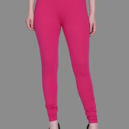 SPIFFY Women Magenta Solid Churidar-image-98