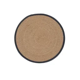 HOSTA HOMES Beige & Black Braided Reversible Table Placemats image 3