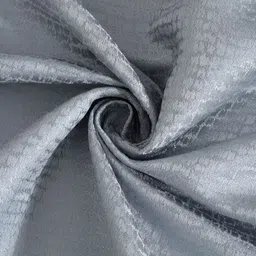 HOSTA HOMES Silver-Toned Abstract Black Out Eyelet Window Curtain image 2