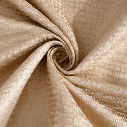 HOSTA HOMES Beige Abstract Black Out Eyelet Window Curtain image 4