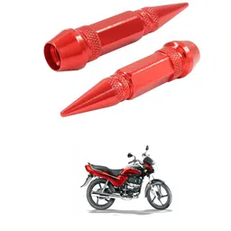 LOVMOTO Universal 2PC Spiked Aluminum Stem Valve Caps Dustproof Tire Wheel Stem Caps for Cars,SUVs,Trucks Bicycles and Motorcycles Comfortable with Pass-ion Pl-us image 1