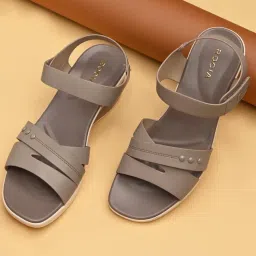 ROCIA By Regal Taupe Women Comfort Wedges Heels-image-98