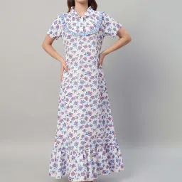 SEPHANI Women Blue Nightdress image 1