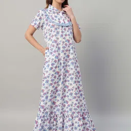 SEPHANI Women Blue Nightdress image 4