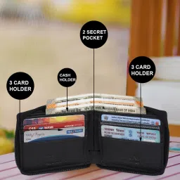 Cimoni Classy Slim Design Black Wallet image 3