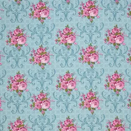 BOMBAY DYEING Dream Lover Turquoise Blue Floral Cotton 104TC King Bedsheet Set2.74 x 2.74m image 3