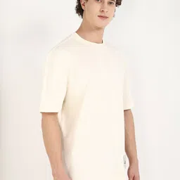 Calvin Klein Jeans Men Graphic Printed Round Neck Cotton Oversized T-shirt image 4