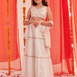 pspeaches Girls Printed Ready to Wear Lehenga & Blouse With Dupatta-picture-43