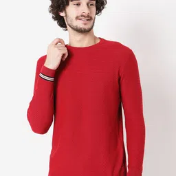 Mufti Men Red Pullover image 1