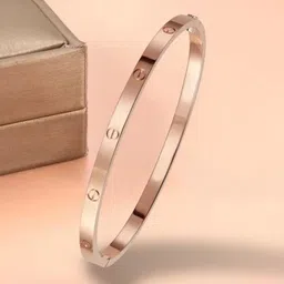 MYKI Rose Gold-Plated Kada Bracelet-picture-17