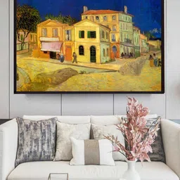 The Art House The Yellow House By Van Gogh Printed Framed Wall Painting-picture-21