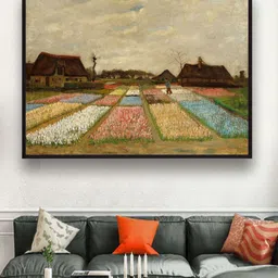 The Art House Bulb Fields By Van Gogh Framed Wall Painting-picture-23