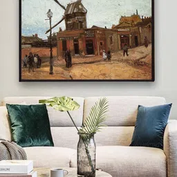 The Art House Le Moulin De La Galette 2 By Van Gogh Wall Art Painting-picture-26